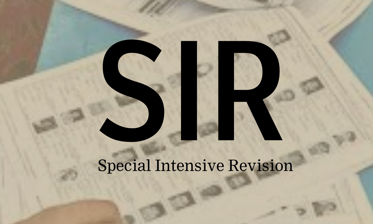 Special Intensive Revision